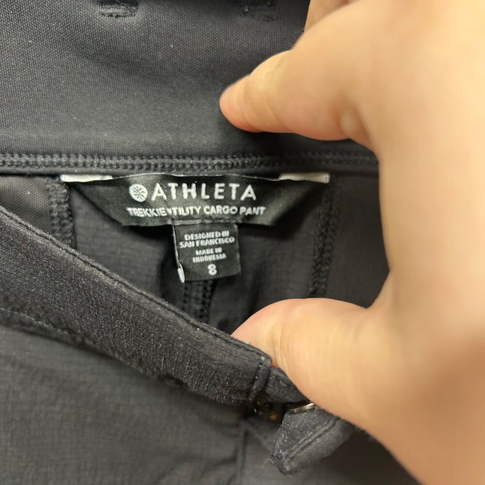 Athleta black Trekkie utility cargo pant outdoor 8 - Picture 7 of 12